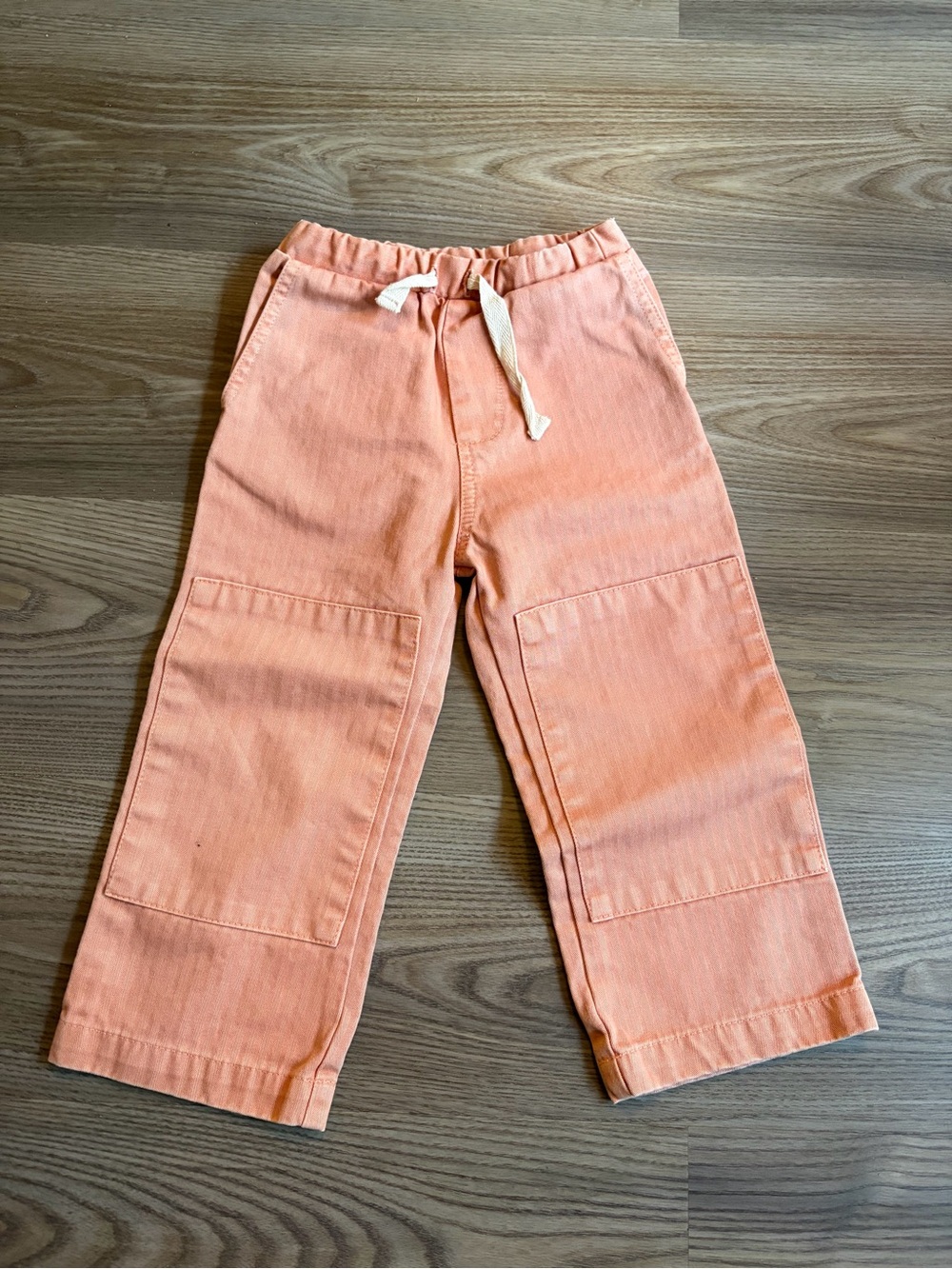 Hey Gang Kids Peach Patch Pocket Pants Size 2/3t Utility Trousers Earthy Tones — image 2 of 8